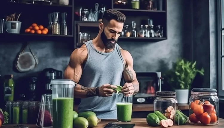 an athlete who is organizing his food